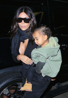 Kim and Kanye traveling with Nori_Part4