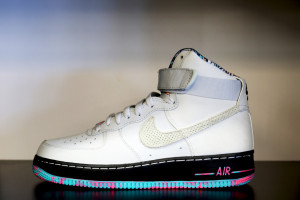Grey:Black:Multi - Hi-Top Air Forces