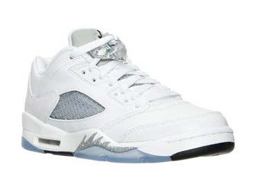 Air Jordan 5 Low (White / Silver) releases 4/9